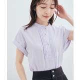 ラベンダー(52) | 【セットアップ対応】柄＆無地アソートブラウス【EASY CARE】 | VIS 