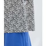 花柄＆無地スタンドネックパイピングスリーブブラウス | VIS  | 詳細画像25 