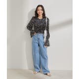 【セットアップ対応】花柄シャーリングブラウス | VIS | 詳細画像14