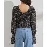 【セットアップ対応】花柄シャーリングブラウス | VIS | 詳細画像17