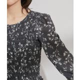 【セットアップ対応】花柄シャーリングブラウス | VIS | 詳細画像19