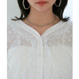 ドビーフラワーブラウス | VIS  | 詳細画像33 