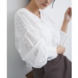 ドビーフラワーブラウス | VIS  | 詳細画像8 