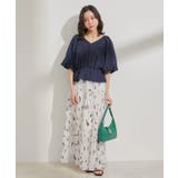 バルーンスリーブVネックブラウス | VIS  | 詳細画像14 