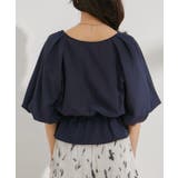 バルーンスリーブVネックブラウス | VIS  | 詳細画像18 