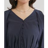 バルーンスリーブVネックブラウス | VIS  | 詳細画像19 