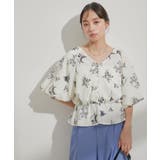 バルーンスリーブVネックブラウス | VIS  | 詳細画像2 