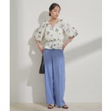 バルーンスリーブVネックブラウス | VIS  | 詳細画像4 