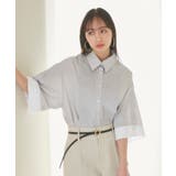 【洗える】オーバーサイズピンタックシャツ | VIS  | 詳細画像8 