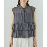 【洗える】シアーフリルブラウス | VIS  | 詳細画像12 