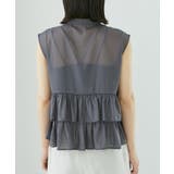 【洗える】シアーフリルブラウス | VIS  | 詳細画像14 