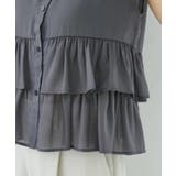 【洗える】シアーフリルブラウス | VIS  | 詳細画像17 