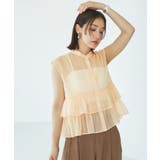 【洗える】シアーフリルブラウス | VIS  | 詳細画像2 