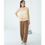 【洗える】シアーフリルブラウス | VIS  | 詳細画像4 