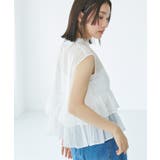 【洗える】シアーフリルブラウス | VIS  | 詳細画像6 