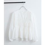 【洗える】シャーリングブラウス | VIS  | 詳細画像15 