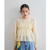 【洗える】シャーリングブラウス | VIS  | 詳細画像7 