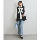 【洗える】アソートボウタイブラウス(デニム＆シャツ) | VIS  | 詳細画像10 