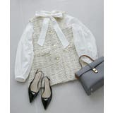 【洗える】アソートボウタイブラウス(デニム＆シャツ) | VIS  | 詳細画像12 