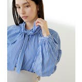 【洗える】アソートボウタイブラウス(デニム＆シャツ) | VIS  | 詳細画像8 