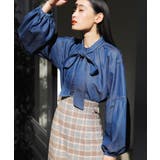 ブルーメイン | 【洗える】アソートボウタイブラウス(デニム＆シャツ) | VIS 