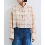 シアー＆チェックショート丈シャツ | VIS  | 詳細画像10 