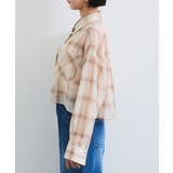 シアー＆チェックショート丈シャツ | VIS  | 詳細画像11 