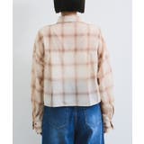 シアー＆チェックショート丈シャツ | VIS  | 詳細画像12 