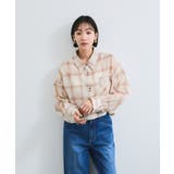 シアー＆チェックショート丈シャツ | VIS  | 詳細画像6 