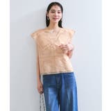 コンパクトビッグカラーブラウス | VIS | 詳細画像12