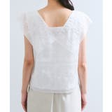 コンパクトビッグカラーブラウス | VIS | 詳細画像17