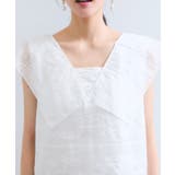 コンパクトビッグカラーブラウス | VIS | 詳細画像18