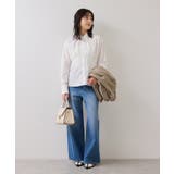 無地&ストライプダブルカラーウエスト切り替えシャツ | VIS | 詳細画像12