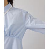 無地&ストライプダブルカラーウエスト切り替えシャツ | VIS | 詳細画像31