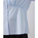 無地&ストライプダブルカラーウエスト切り替えシャツ | VIS | 詳細画像33