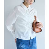 オフホワイト(15) | フロントギャザーシャツ | VIS