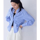 ブルー系(45) | フロントギャザーシャツ | VIS