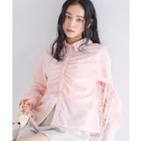 ピンク系(65) | フロントギャザーシャツ | VIS