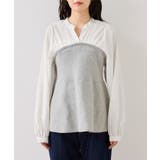 ペプラムニットドッキングブラウス | VIS  | 詳細画像22 