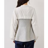 ペプラムニットドッキングブラウス | VIS  | 詳細画像24 