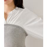 ペプラムニットドッキングブラウス | VIS  | 詳細画像26 