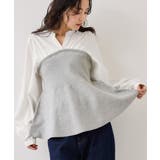 ペプラムニットドッキングブラウス | VIS  | 詳細画像6 