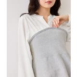 ペプラムニットドッキングブラウス | VIS  | 詳細画像7 