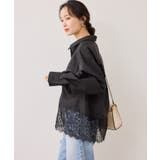 裾レースドッキングシャツ | VIS  | 詳細画像15 