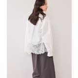 裾レースドッキングシャツ | VIS  | 詳細画像4 