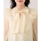 シャイニーボウタイ長袖ブラウス/イージーケア・2WAY | VIS  | 詳細画像25 