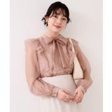 シャイニーボウタイ長袖ブラウス/イージーケア・2WAY | VIS  | 詳細画像3 