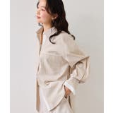 ベージュ(27) | ウエストリボンシャツ/イージーケア・WEB限定カラー | VIS 