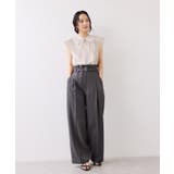 プリーツフリルシアーボウタイブラウス/2WAY・イージーケア | VIS  | 詳細画像28 