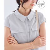 グレー(07) | フレンチスリーブサッカーブラウス/UVケア・WEB限定カラー | VIS 